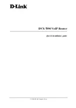 Preview for 1 page of D-Link DVX-7090 Quick Installation Manual