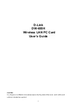 D-Link DW-655H User Manual preview