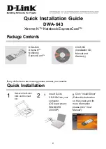 Предварительный просмотр 2 страницы D-Link DWA-643 Quick Installation Manual