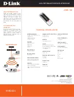 Preview for 2 page of D-Link DWA140 - RANGE BOOSTER N USB ADAPTOR Technical Specifications