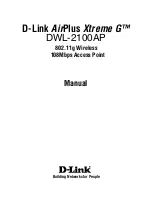 Предварительный просмотр 1 страницы D-Link DWL-2100AP - AirPlus Xtreme G User Manual