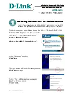 D-Link DWL-500 Quick Install Manual preview