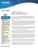 Предварительный просмотр 1 страницы D-Link DWL-7200AP - AirPremier AG - Wireless Access Point Brochure & Specs