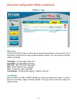 Preview for 20 page of D-Link DWL-G700AP - AirPlus G Access Point Manual