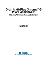 Preview for 1 page of D-Link DWL-G800AP Manual