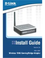 D-Link DWL-G820 - AirPlus Xtreme G Install Manual preview