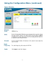 Предварительный просмотр 13 страницы D-Link DWL-G820 - AirPlus Xtreme G Manual