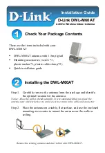 D-Link DWL-M60AT Installation Manual preview