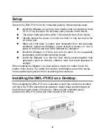 Preview for 8 page of D-Link DWL-P1012 - Power Injector - 185 Watt User Manual