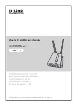 Preview for 1 page of D-Link DWM-315 Quick Installation Manual