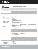 Preview for 5 page of D-Link DWS-3024 Specifications