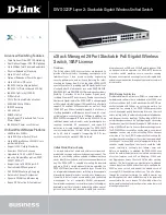 D-Link DWS-3227P - xStack Switch - Stackable Specifications предпросмотр