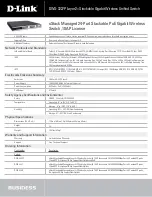 Предварительный просмотр 4 страницы D-Link DWS-3227P - xStack Switch - Stackable Specifications