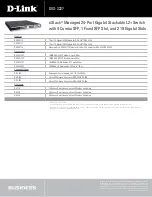 Preview for 5 page of D-Link DXS-3227 - xStack Switch - Stackable Specifications