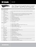 Preview for 3 page of D-Link DXS-3227P - xStack Switch - Stackable Specifications