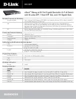 Preview for 4 page of D-Link DXS-3227P - xStack Switch - Stackable Specifications