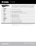 Preview for 5 page of D-Link DXS-3227P - xStack Switch - Stackable Specifications