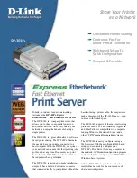 D-Link Epress EtherNetwork DP-301P+ Datasheet preview