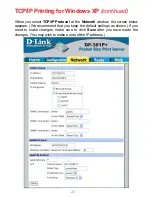 Preview for 20 page of D-Link Epress EtherNetwork DP-301P+ User Manual