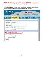 Preview for 27 page of D-Link Epress EtherNetwork DP-301P+ User Manual