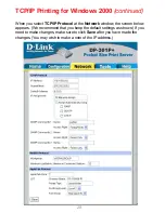 Preview for 28 page of D-Link Epress EtherNetwork DP-301P+ User Manual