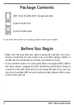 Preview for 2 page of D-Link EXO AC2000 Quick Install Manual