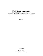 Предварительный просмотр 1 страницы D-Link Express EtherNetwork DI-604 Owner'S Manual