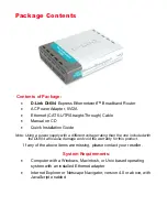 Предварительный просмотр 3 страницы D-Link Express EtherNetwork DI-604 Owner'S Manual