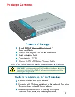 Preview for 3 page of D-Link Express Ethernetwork DI-704P User Manual