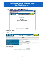 Предварительный просмотр 5 страницы D-Link Express Ethernetwork DI-707P Quick Install Manual