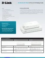 Preview for 2 page of D-Link GO-SW-5E Features & Specifications