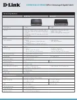 Предварительный просмотр 3 страницы D-Link GO-SW-5G Technical Specifications