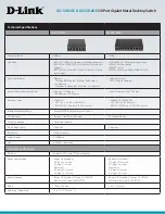 Preview for 3 page of D-Link GO-SW-5GE Specifications