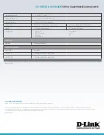 Preview for 4 page of D-Link GO-SW-5GE Specifications