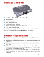 Preview for 4 page of D-Link i2eye DVC-1000 Product Manual