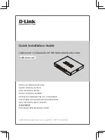 Preview for 1 page of D-Link JustConnect DNR-4020-16P Quick Installation Manual