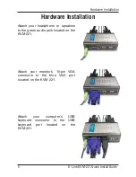 Preview for 5 page of D-Link KVM-221 - KVM / Audio Switch Quick Installation Manual