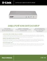 D-Link KVM-410 - Single Port KVM Switch Technical Specifications предпросмотр