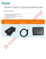 Предварительный просмотр 1 страницы D-Link Machine Connect 2.0 DWM-311 Installation Manual