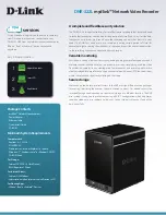 Предварительный просмотр 2 страницы D-Link MYDLINK DNR-322L Datasheet