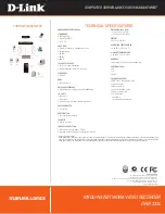 Предварительный просмотр 3 страницы D-Link MYDLINK DNR-322L Technical Specifications