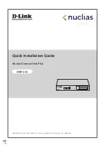 D-Link Nuclias Connect Hub Plus DNH-200 Quick Installation Manual preview