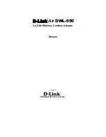 Предварительный просмотр 1 страницы D-Link PCMCIA WIRELESS ASAPTER DWL-650 Manual