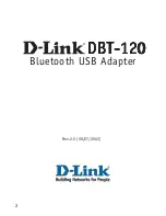 Предварительный просмотр 1 страницы D-Link PersonalAir DBT-120 User Manual