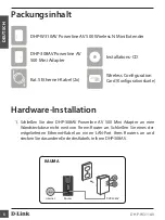 Preview for 8 page of D-Link Powerline AV 500 Quick Installation Manual