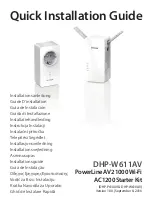 D-Link PowerLine DHP-W611AV Quick Installation Manual preview