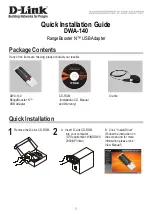 D-Link RangeBooster N DWA-140 Quick Installation Manual preview