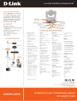 Preview for 2 page of D-Link SECURICAM DCS-5605 Specifications