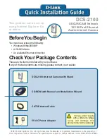 D-Link SECURICAM Network DCS-2100+ Quick Installation Manual preview