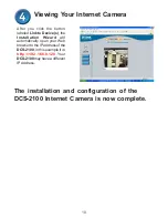 Предварительный просмотр 10 страницы D-Link SECURICAM Network DCS-2100 Quick Installation Manual